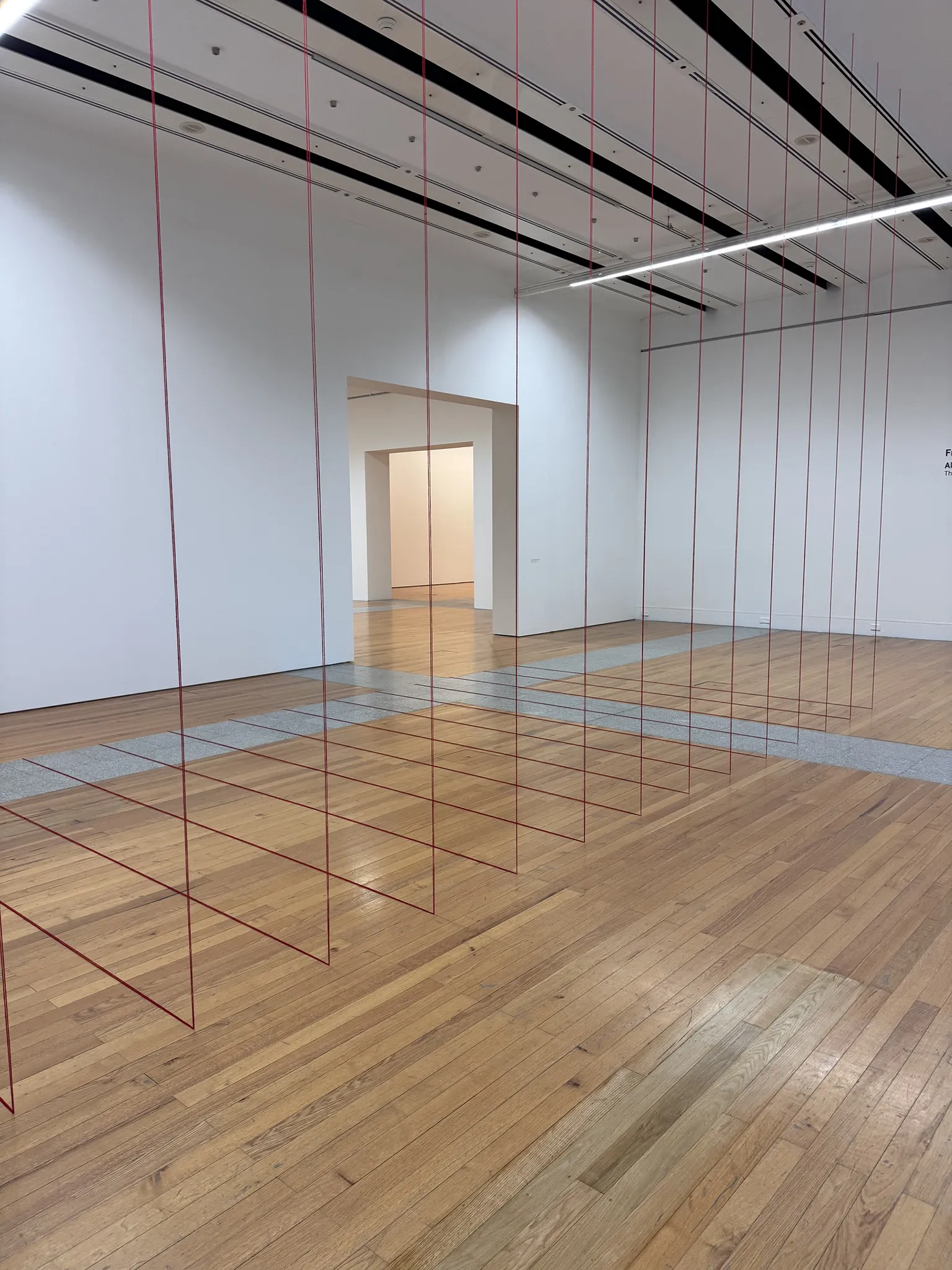 Fred Sandback: Threading Space Installation at CCB Lisbon