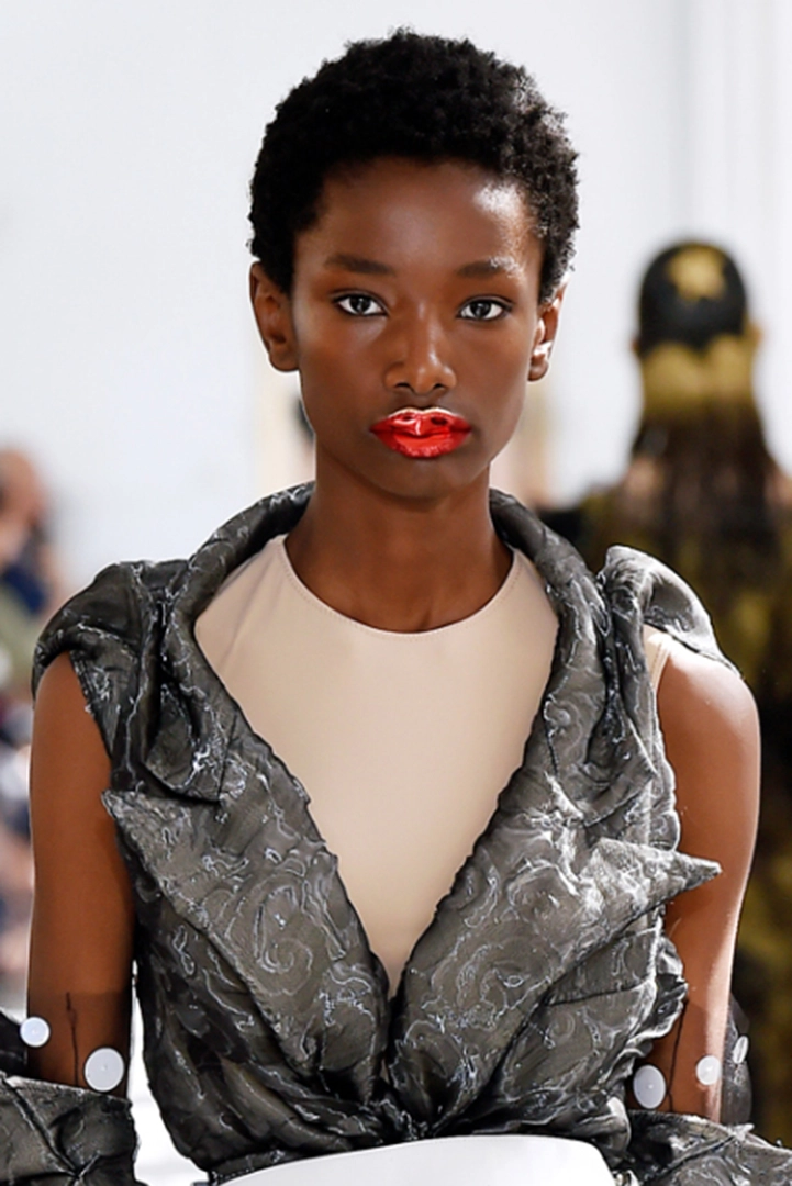 Paris Fashion Week 2017 Haute Couture Model walking down runway